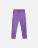 Shiny Stretch Leggings Purple - H20N60_564