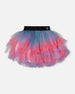 Multi Layer Mesh Skirt Multicolor - H20N81_000
