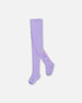 Knit Tights Lavender With Hearts - H20NT_564