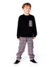 Plaid Cargo Pant Gray And Black - H20OB21_000
