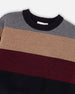 Color Block Knit Sweater Red And Black - H20OBT72_000