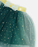 Mesh Skirt With Bow Forest Green - H20OG81_393