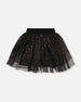 Multi Layer Glittering Mesh Skirt Black - H20OG82_999
