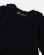 Bi-Material Dress With Glittering Skirt Black - H20OG86_999