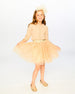 Glittering Mesh Skirt Party Dress Beige Dresses Deux par Deux