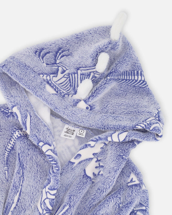 Plush Glow In The Dark Robe Blue And White - H20R92_000