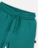 Fleece Sweatpants With Articulated Knees Forest Green - H20S20_548