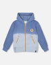 Full Zip Hooded Fleece Jacket Blue - H20S30_480