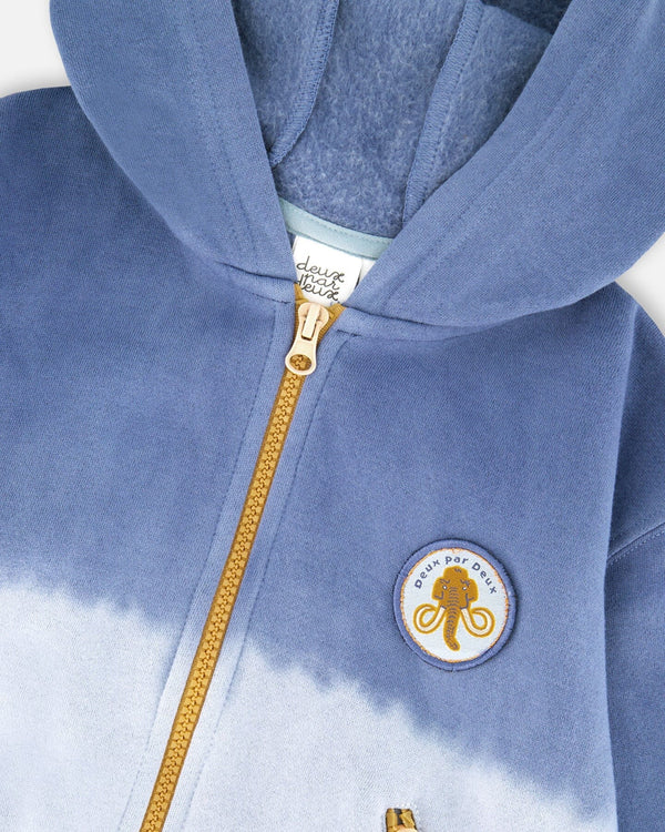 Full Zip Hooded Fleece Jacket Blue - H20S30_480