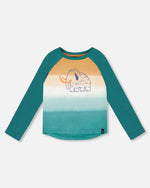 Organic Cotton Jersey Raglan Sleeve T-Shirt Forest Green - H20S67_548