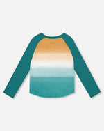 Organic Cotton Jersey Raglan Sleeve T-Shirt Forest Green - H20S67_548
