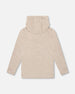 Long Sleeve Super Soft Brushed Jersey Hooded Tee Heather Beige - H20U11_193