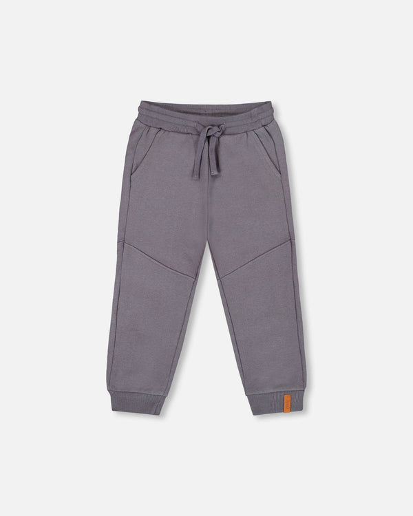 Fleece Sweatpants With Pockets Dark Gray - H20U21_913