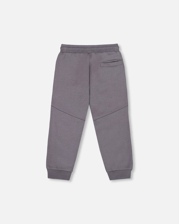 Fleece Sweatpants With Pockets Dark Gray - H20U21_913