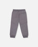 Fleece Sweatpants With Pockets Dark Gray - H20U21_913
