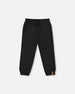 Fleece Sweatpants With Pockets Black - H20U21_999