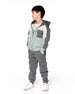 Fleece Sweatpants With Cargo Pockets Gray Green - H20U22_387