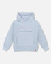 Pullover Hooded Fleece Sweatshirt With Zip Pocket Light Blue - H20U31_972