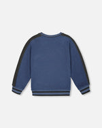 Super Soft Flat Back Rib Sweatshirt Dark Steel Blue - H20U39_482