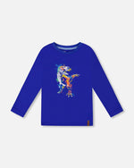 Long Sleeve Jersey Tee Blue - H20U69_470