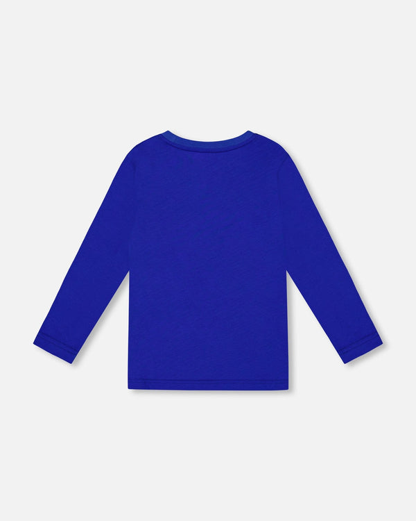 Long Sleeve Jersey Tee Blue - H20U69_470