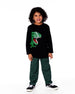 Long Sleeve Jersey Tee Shirt With Dinosaur - H20U73_998