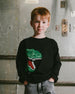 Long Sleeve Jersey Tee Shirt With Dinosaur - H20U73_998