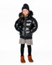 Black Quilted Bomber-Style Winter Coat - H20W56_999