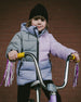 Colorblocked Puffy Winter Coat Purple Gray - H20W57_591