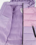 Colorblocked Puffy Winter Coat Purple Gray - H20W57_591