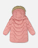 Long Wavy Quilt Puffy Winter Coat Dusty Pink - H20W59_643