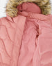 Long Wavy Quilt Puffy Winter Coat Dusty Pink - H20W59_643
