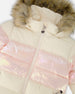 Long Metallic Puffy Winter Coat White - H20W60_165