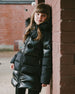 Long Metallic Puffy Coat Black - H20W60_999