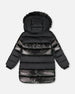 Long Metallic Puffy Coat Black - H20W60_999
