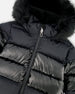 Long Metallic Puffy Coat Black - H20W60_999