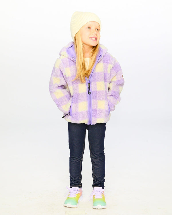 Mid-Season Sherpa Jacket Lavender Outerwear Deux par Deux