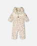 Baby Mid-Season Plush One Piece Outerwear Cream Leopard Print - H20W66_070