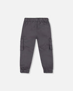 Twill Jogger Cargo Pants Dark Gray - H20YB20_456