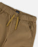 Twill Jogger Cargo Pants In Taupe - H20YB20_919