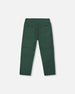 Twill Jogger Pants With Patch Pockets Forest Green - H20YB21_308