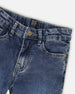 Stretch Jeans Dark Blue With Rolled Cuffs - H20YB23_123