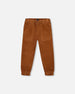 Stretch Corduroy Jogger Pants Brown - H20YB26_966