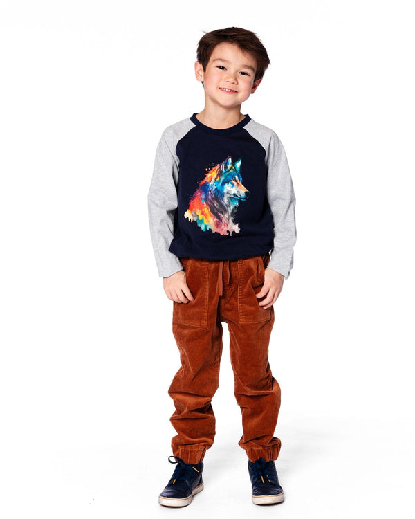 Stretch Corduroy Jogger Pants Brown - H20YB26_966