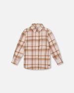 Plaid Overshirt Off-White, Beige And Pink - H20YG15_000
