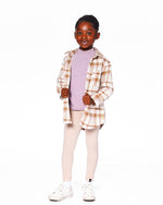 Plaid Overshirt Off-White, Beige And Pink - H20YG15_000