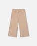 Wide Leg Corduroy Pants Beige - H20YG21_126