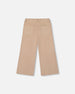 Wide Leg Corduroy Pants Beige - H20YG21_126