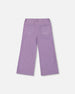 Wide Leg Corduroy Pants Lavender - H20YG21_564
