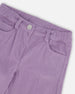 Wide Leg Corduroy Pants Lavender - H20YG21_564
